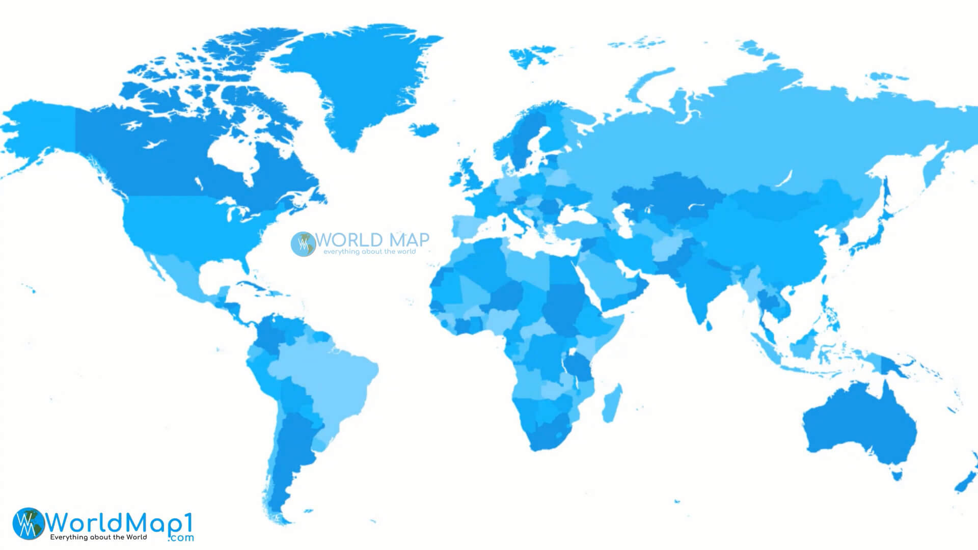 North America and Continents Map